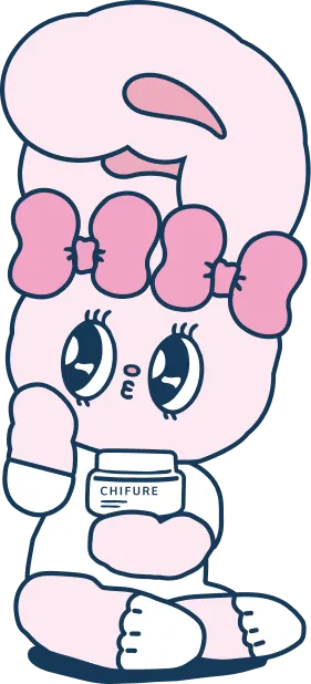 リボンバニーのイラスト