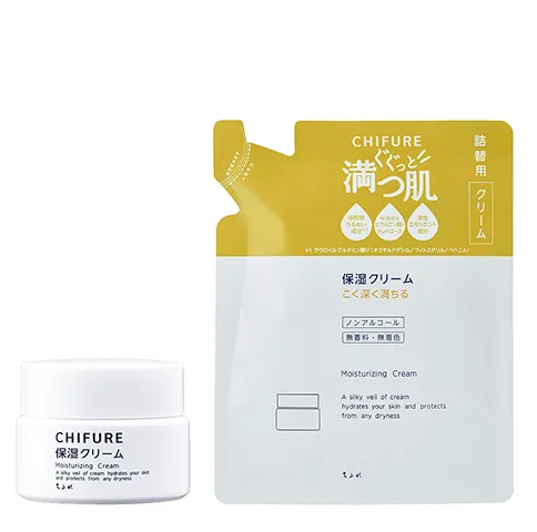 保湿クリーム本品と詰替用の商品画像